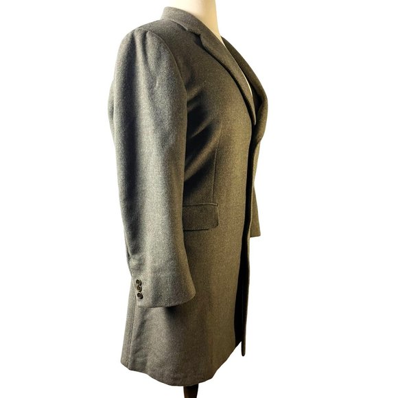 BATTISTONI, Roma 100% Italian Merino Wool Trench Coat, Men's Size Large - Picture 3 of 16